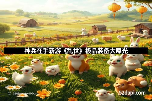 神兵在手新游《乱世》极品装备大曝光